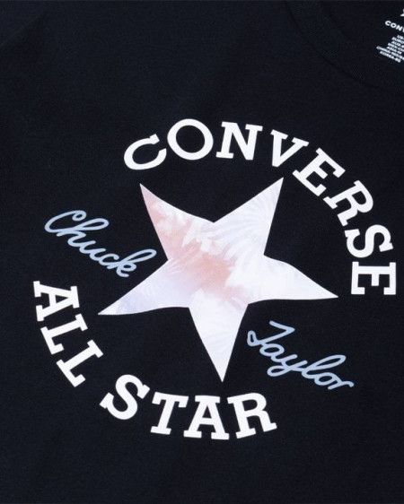 Floral Chuck Taylor All Star Patch Short Sleeve T-Shirt