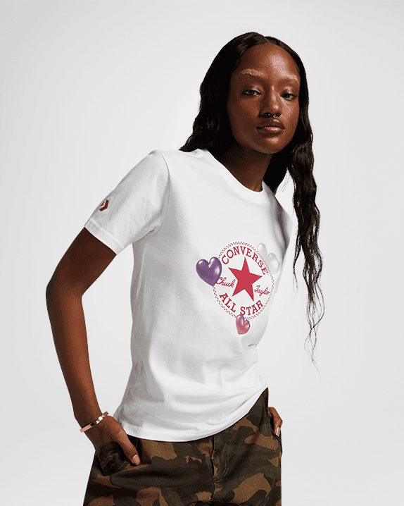 Y2K Heart Slim Fit T-Shirt